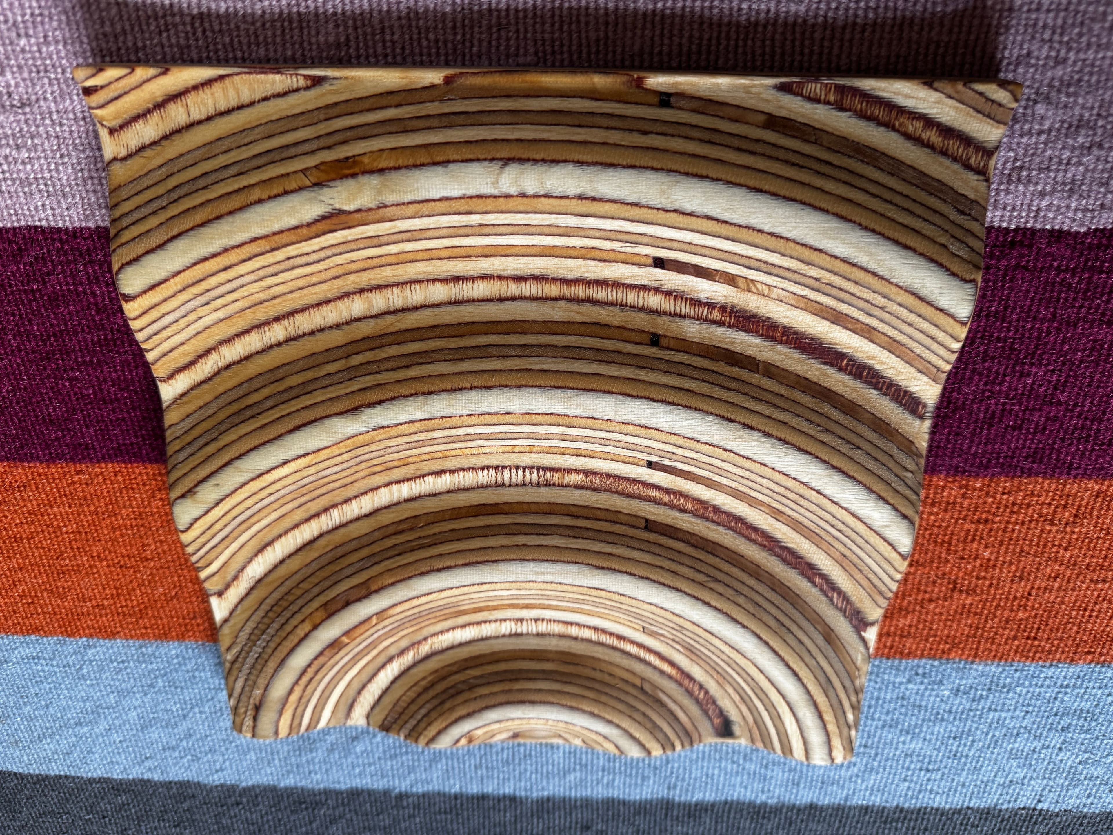 Wave 1 - handcrafted wooden wave relief by TerraMadera