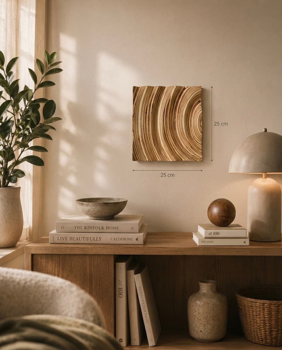 Wave 1 - handcrafted wooden wave relief by TerraMadera