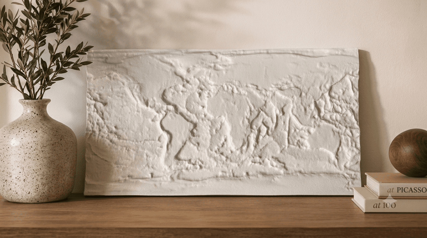 World map 1 - handcrafted wooden world map relief by TerraMadera