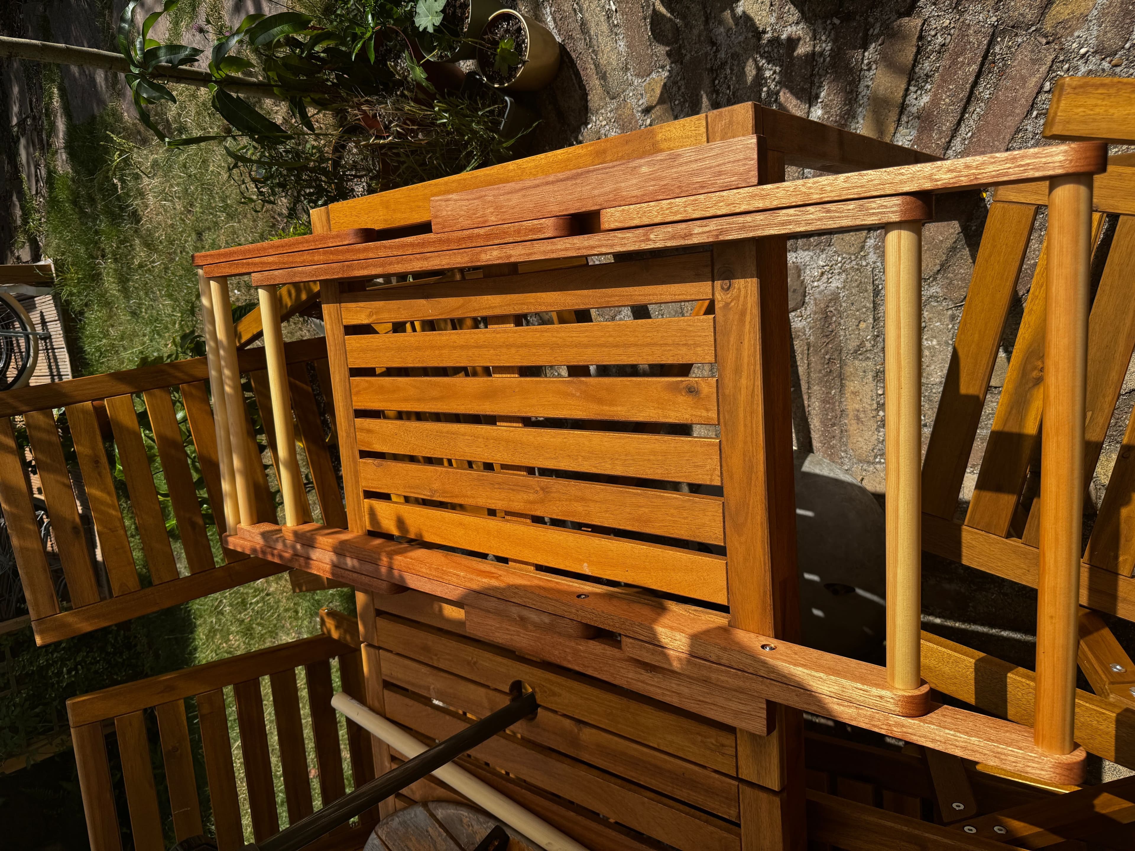 Foldable chair — handcrafted wooden beach chair by TerraMadera