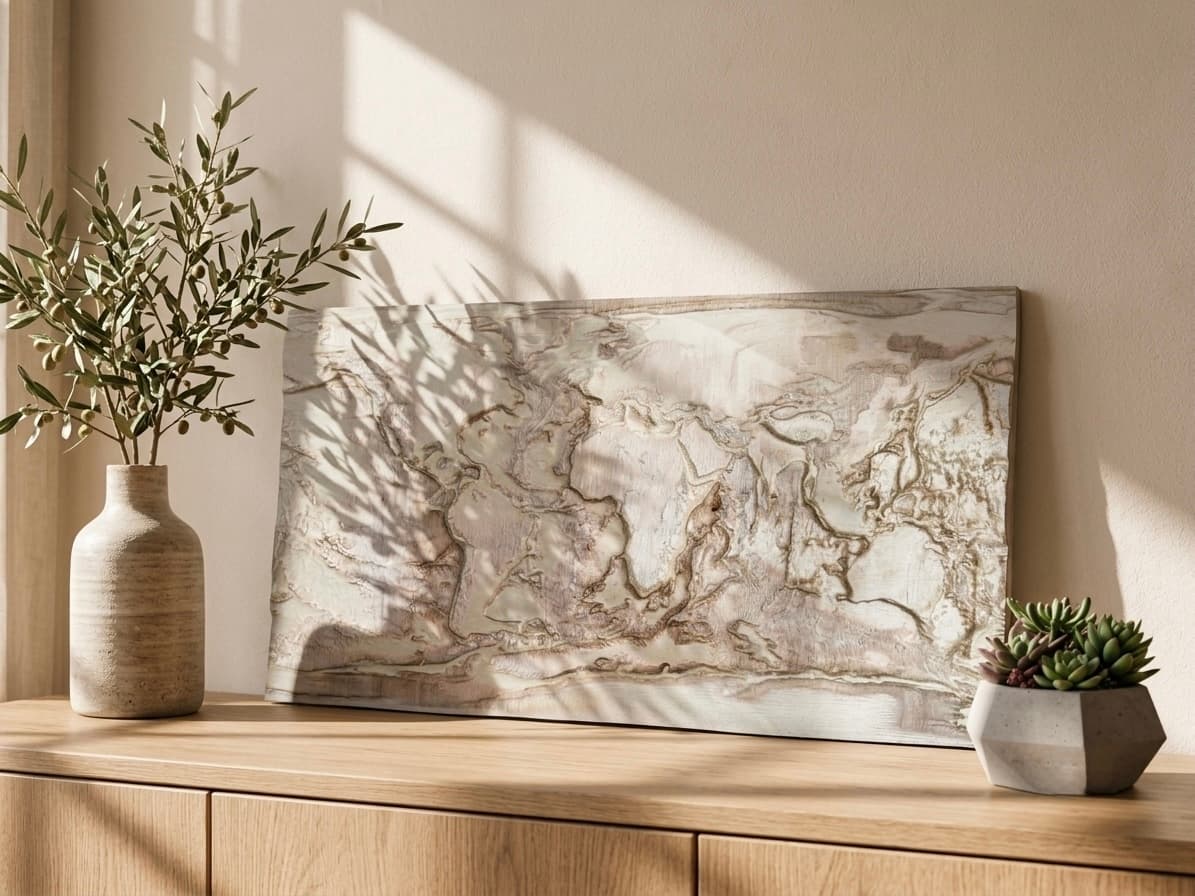 World map - Birch plywood
