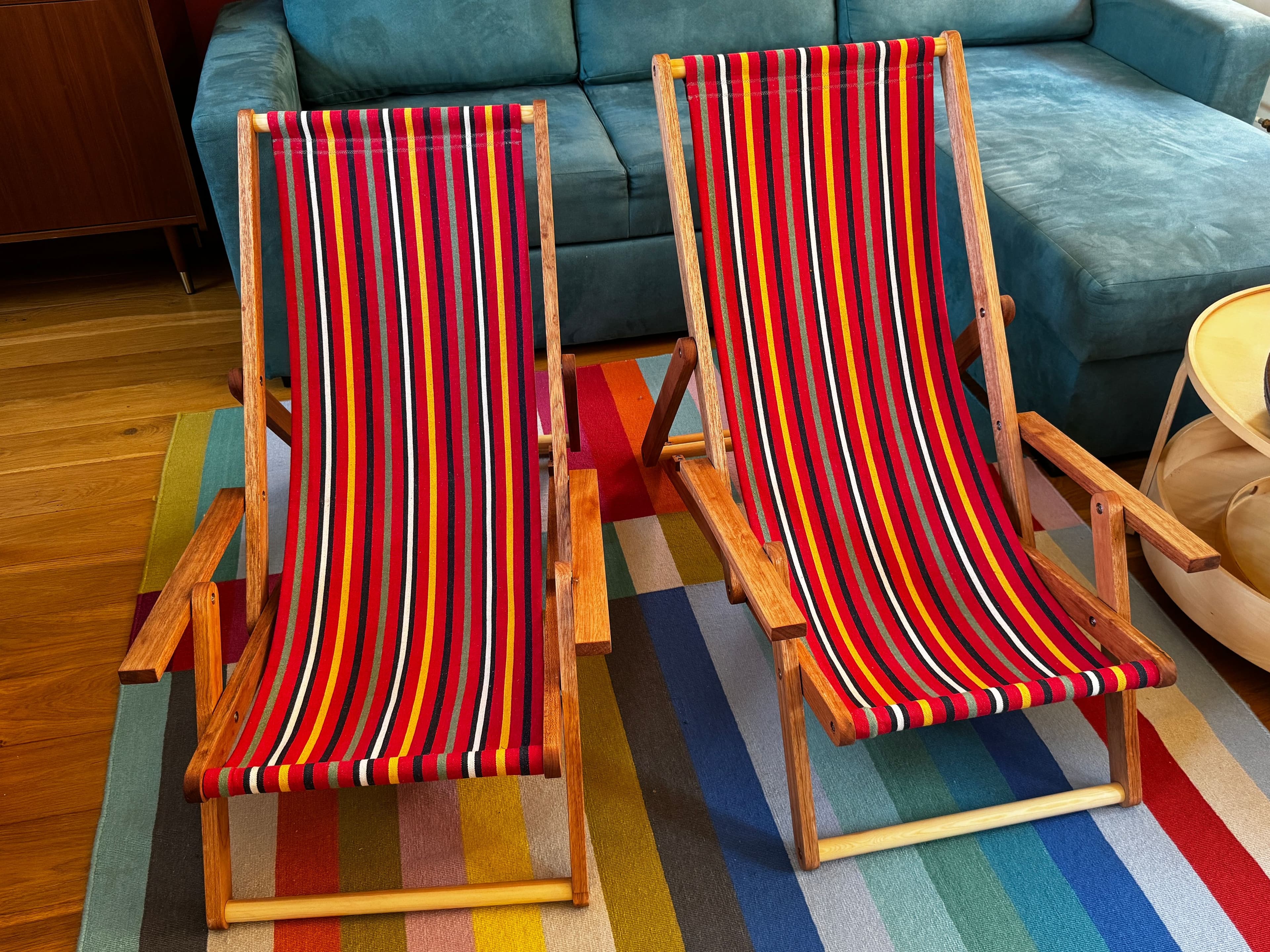 Foldable chair — handcrafted wooden beach chair by TerraMadera
