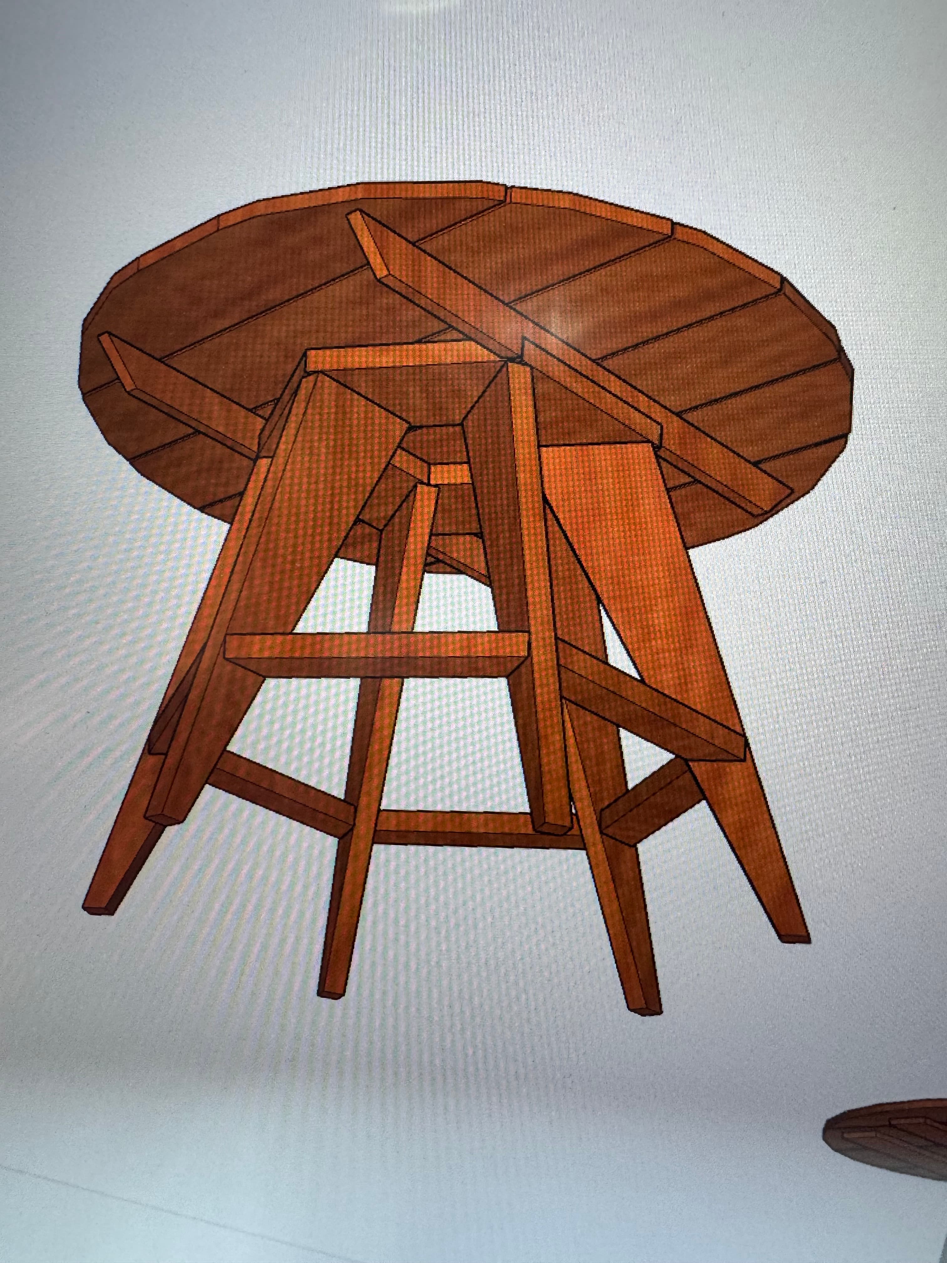Garden table — handcrafted wooden furniture by TerraMadera