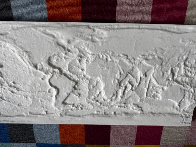 World map 1 - handcrafted wooden world map relief by TerraMadera