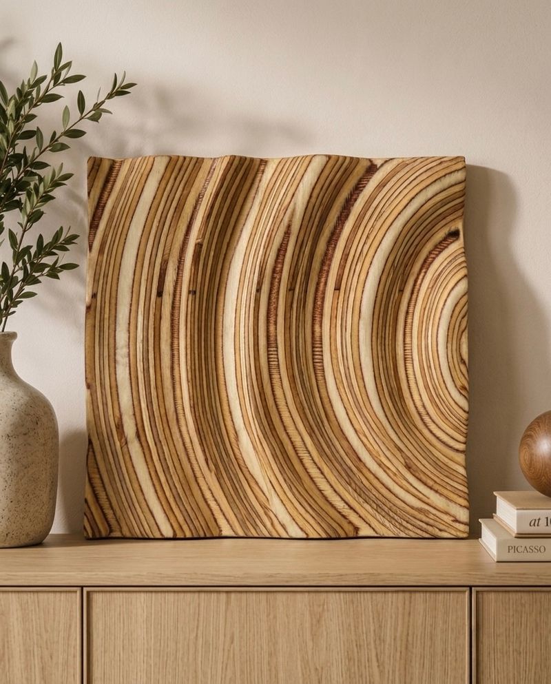 Wave 1 - handcrafted wooden wave relief by TerraMadera