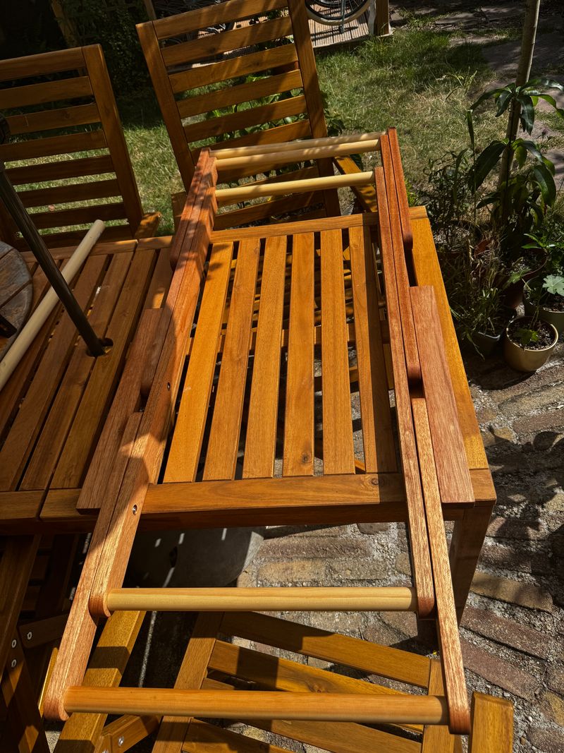 Foldable chair — handcrafted wooden beach chair by TerraMadera