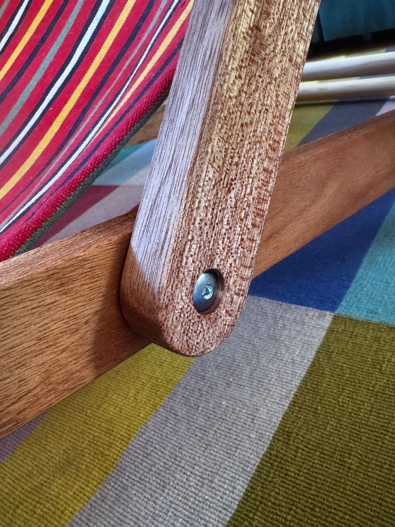 Foldable chair — handcrafted wooden beach chair by TerraMadera