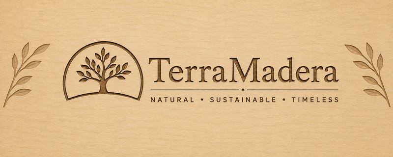 TerraMadera banner — handcrafted wooden relief art